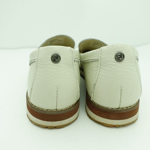 FootJoy Loafer Golf Shoes Size 8 Slip On Bone White - Picture 5 of 8